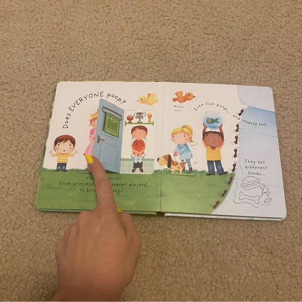 BOGO Usborne Lift-the-flap “What is Poop?” Hard Back Book - Picture 2 of 6